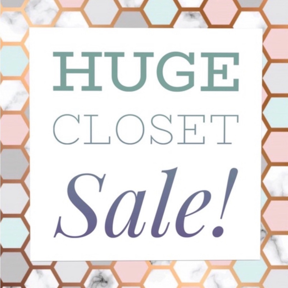 Huge Closet Sale Sign